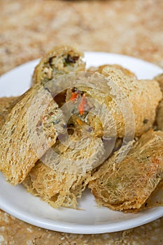 Delicious specialties, Vietnamese fried spring rolls