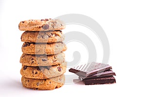 Delicious stack of Chocolate Chip Cookies