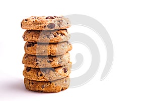 Delicious stack of Chocolate Chip Cookies