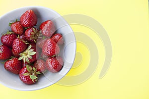 Delicious strawberries in a bowl