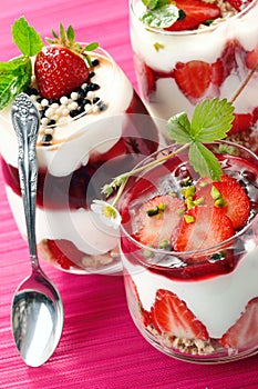 Delicious strawberry desserts