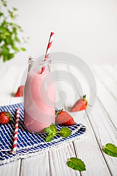 Delicious Strawberry milkshake