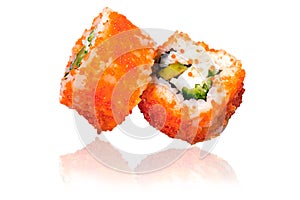 Delicious sushi maki rolls