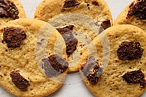 Delicious and sweet Choco chip Cookies photo