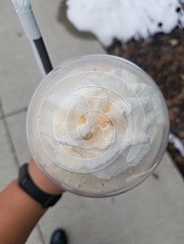 Delicious and Sweet Smoked Butterscotch Frappuccino