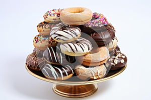 Delicious Table cookies donuts. Generate AI photo