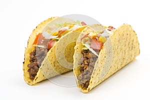 Delicious taco, mexican food