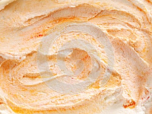 Delicious tangy orange ice cream photo
