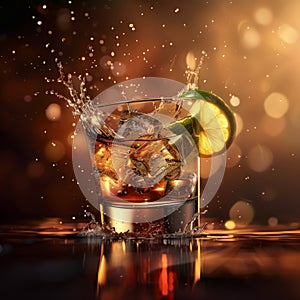 delicious tequila floating in the air, professional food photography, studio background, advertising photography, cooking ideas