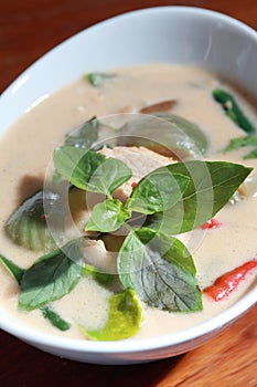 Delicious Thai panang chicken curry