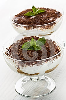 Delicious tiramisu desert