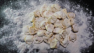 Delicious tortellini a ring-shaped pasta from Italy. Traditionally they are stuffed with a mix of meat, parmigiano reggiano cheese