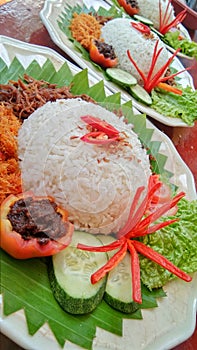 Delicious tradisional food from indonesia photo