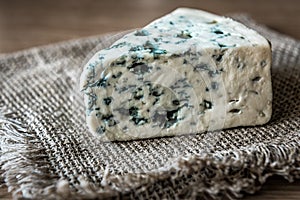 Delicious triangle of molded cheese