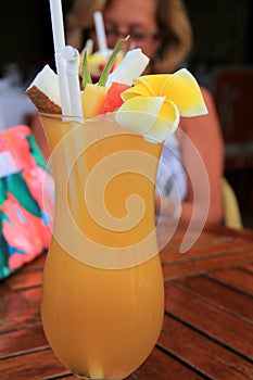 Delicious tropical drink called 'Mango madness'