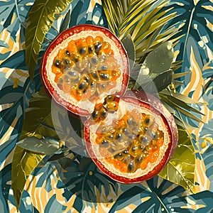 Delicious tropical fruit, vibrant and eye-catching.