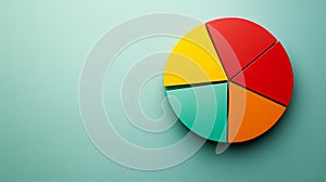 Delicious and vibrant pie with a crispy crust on blue background delicious