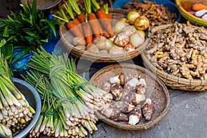 Delicious vietnamese food on Hoi An market