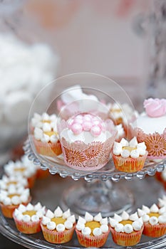 Delicious wedding cupcakes