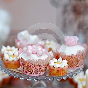 Delicious wedding cupcakes