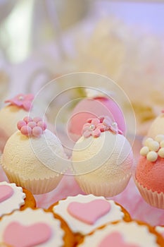 Delicious wedding cupcakes