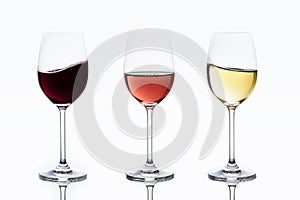 Delicious wines rippling and waving photo