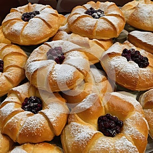 Delicious Wuthan al Gati (judge\'s ears), pastries from Tunisia photo