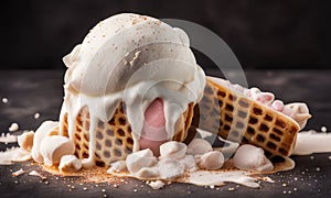 Delicious yummy ice cream
