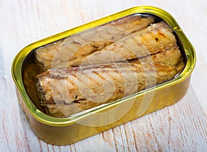 Deliciously tinned sprats fillet of mackerel in sunflower oil