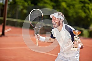 Delight winner in tennis match