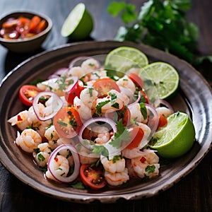 Ceviche de CamarÃ³n: Ecuadorian Shrimp Ceviche with Citrus Twist photo