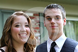 Delighted Prom Couple