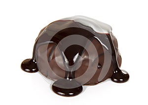 Delightful dark chocolate praline