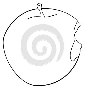 Delightful garden - Bitten round apple