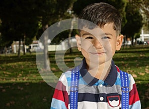 Delightful little boy portrait.