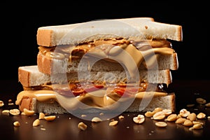 Delightful Sandwich peanut butter. Generate Ai