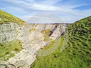 Delika Canyon with seasonal tributary of the river Nervion, Spain