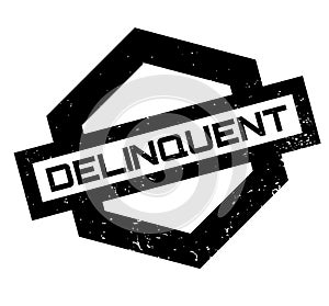 Delinquent rubber stamp