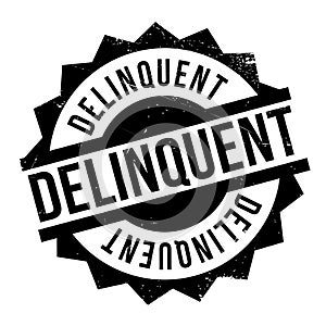 Delinquent rubber stamp photo