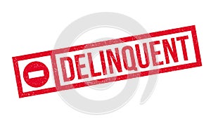 Delinquent rubber stamp photo