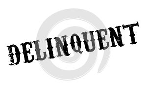 Delinquent rubber stamp photo