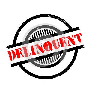 Delinquent rubber stamp photo
