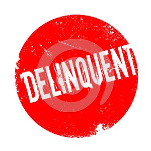 Delinquent rubber stamp photo