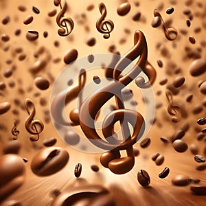 delious coffee beans fresh roastet, AI-generated