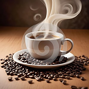 delious coffee beans fresh roastet, AI-generated