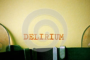 Delirium concept view