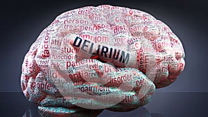 Delirium and a human brain