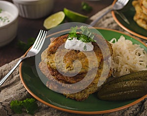 Delish potato pancakes prepare home