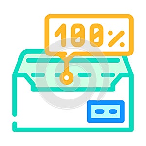 deliverability tests color icon vector illustration