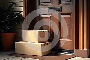 DeliverEase. Online Purchase Delivery Box at the door. Generative Ai